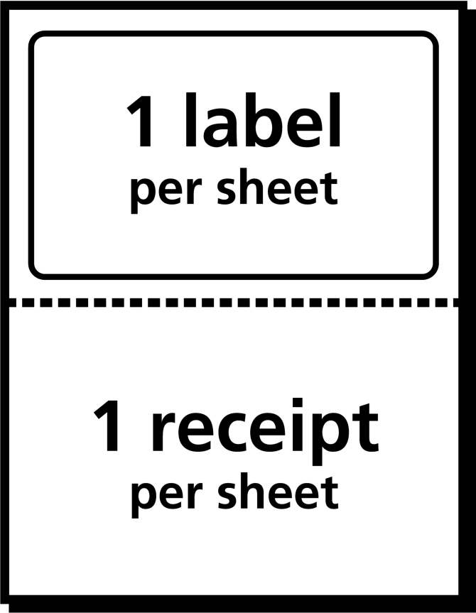 Shipping Labels w/ Paper Receipts Permanent Adhesive | Avery.com