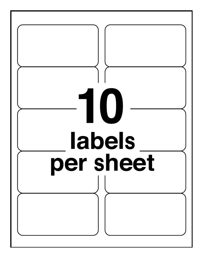 Avery Repositionable Shipping Labels 2