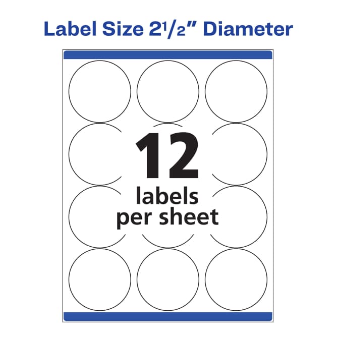 Avery Matte White Oval Labels With Sure Feed X 4 500 Matte