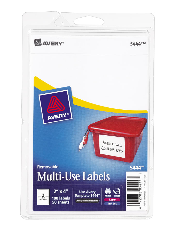 Template for avery label 5412