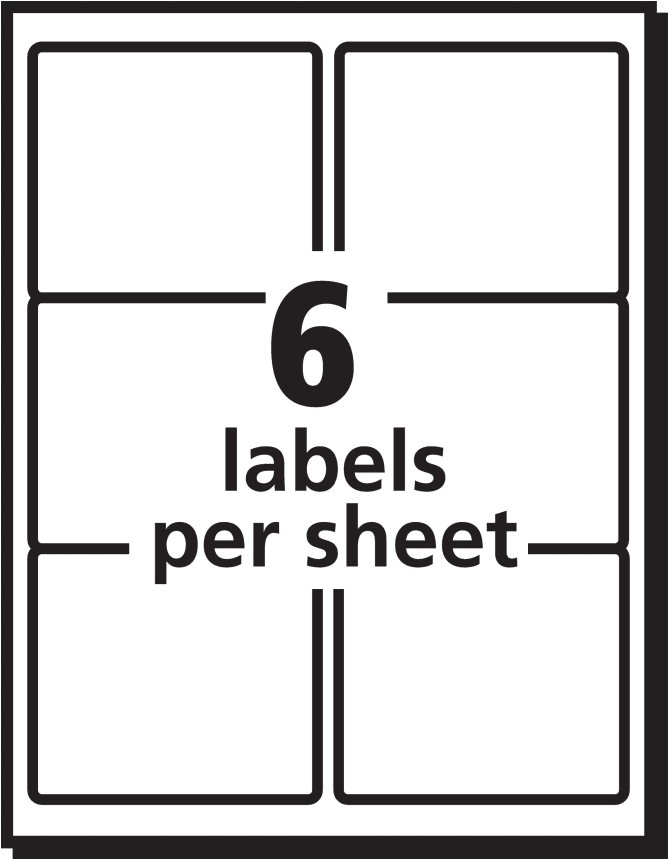 Avery® EcoFriendly Shipping Labels, Permanent Adhesive, 3-1/3