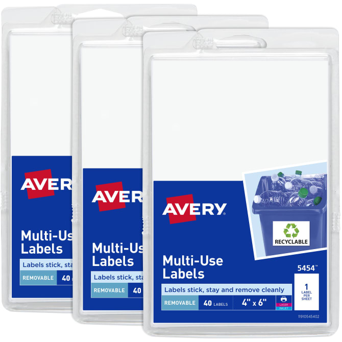 Avery Self-Adhesive Removable Multi-Use Labels White 1050/Pack PK 5/8 x 7/8 