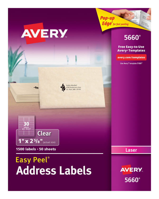 Labels template free avery templates