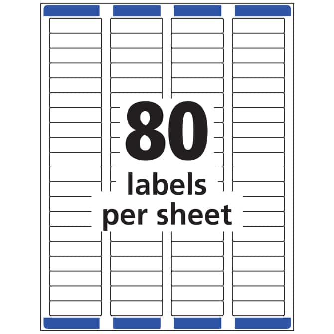 Avery® Matte Clear Return Address Labels, Sure Feed™ Technology, Laser,  1/2