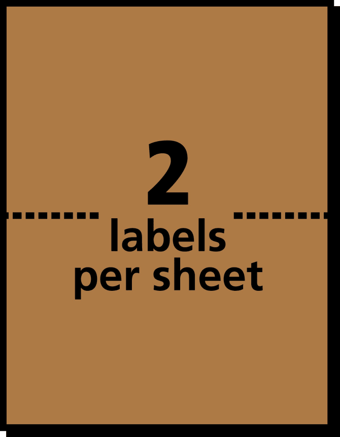 Avery® Kraft Brown Banner Tags with Sure Feed® Technology, 2 x 3.5,  Laser/Inkjet, 64 Tags with Strings (80516)