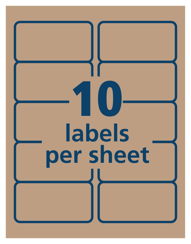 Kraft 4 x 6 Stickers 250 Labels for Packages, Cover Up Labels, 1 Roll