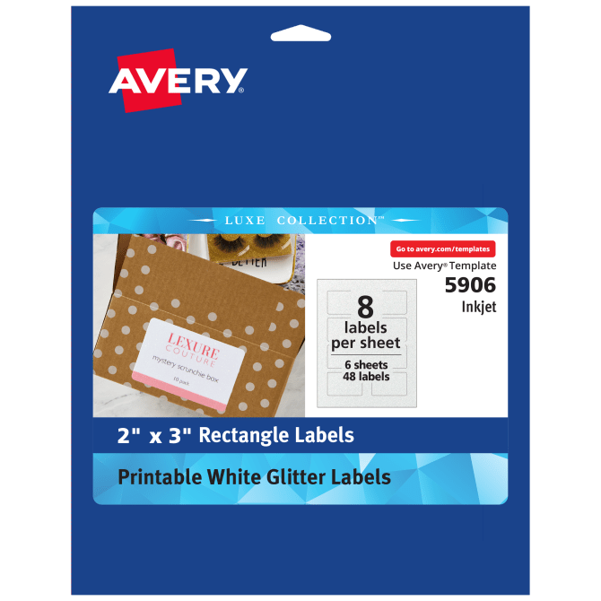 Avery® Luxe Collection™ Glitter Stickers, 2