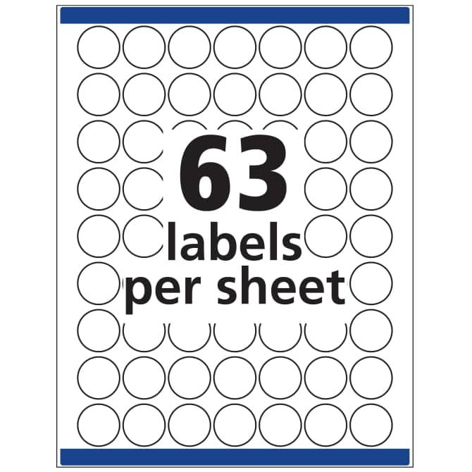 Avery 6450 round labels