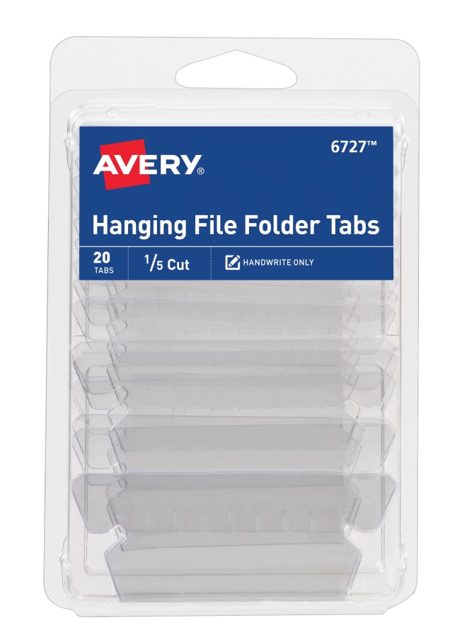 Clear Plastic Hanging File Organizer with Handles