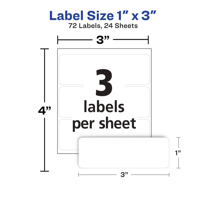 Avery® Multi-Use Removable Labels, 1
