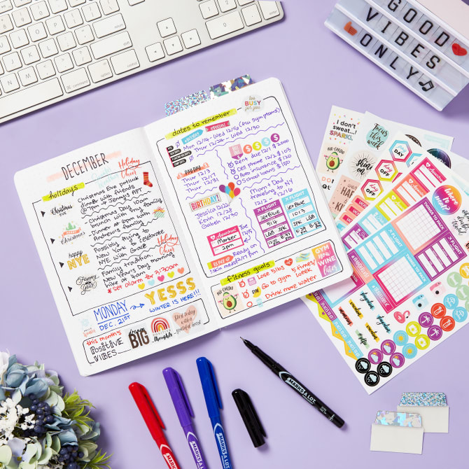 Avery College Student Planner Stickers Pack, 1,452 Stickers, School and  College Planner Sticker Sheets (6784) 