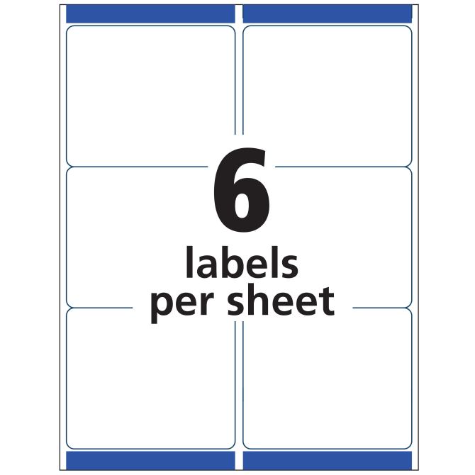 Avery® TrueBlock® Shipping Labels, Sure Feed™ Technology, Permanent  Adhesive, 3-1/3