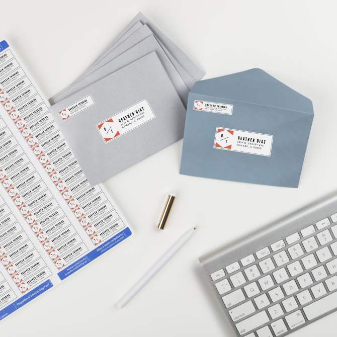 Avery Easy Peel Return Address Labels 1/2
