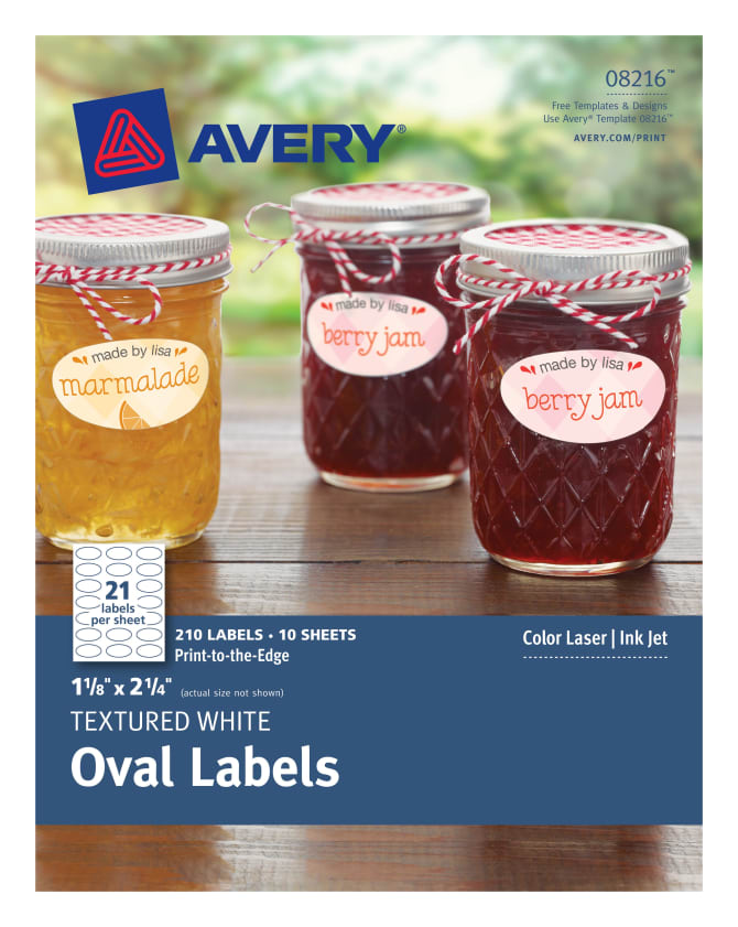 Avery Oval Label Template