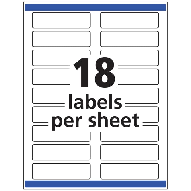 TrueBlock® Extra Large File Folder Labels, 15/16