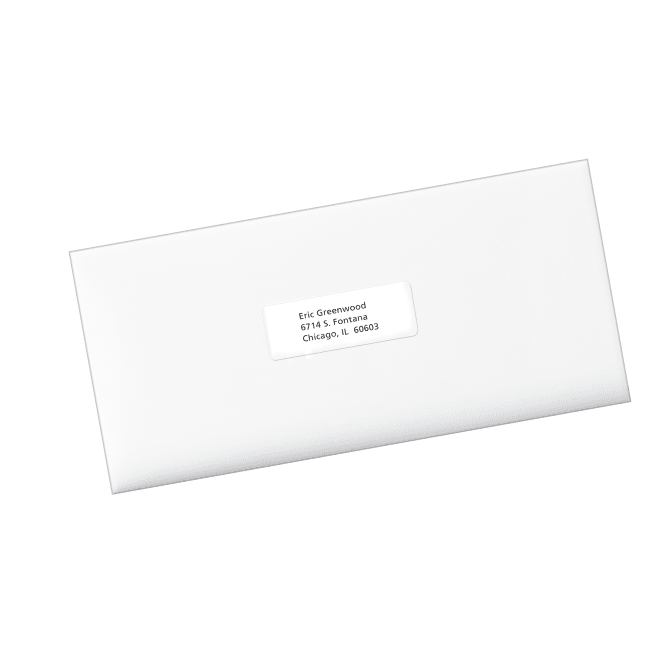 Business Card Size envelopes 2 1/8 x 3 5/8 - White - 100 Envelopes