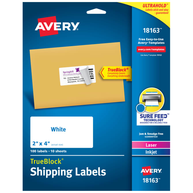 Avery 18163 Word Template Card Template