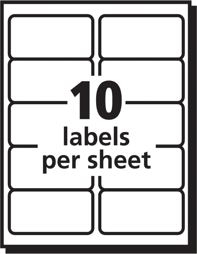 Avery Repositionable Shipping Labels 2