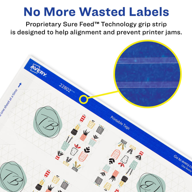 Avery® Printable Tags with Sure Feed, 2