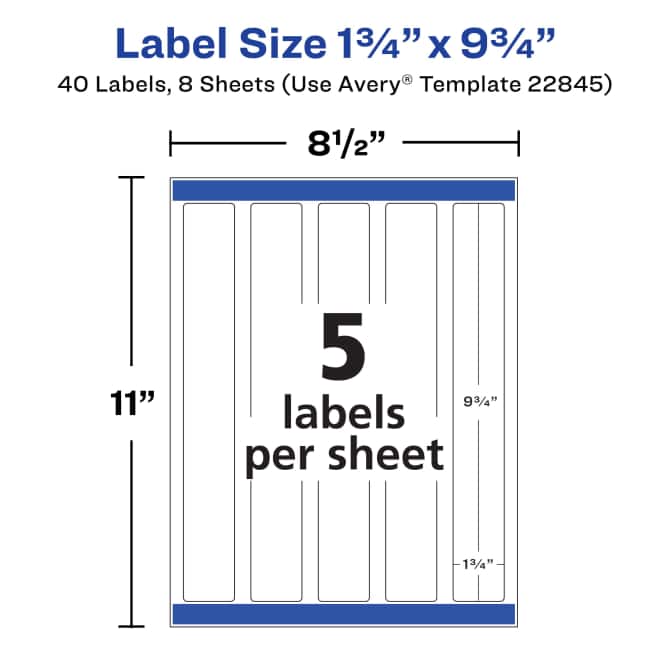 Avery® Durable Waterproof Labels with Sure Feed Technology ...