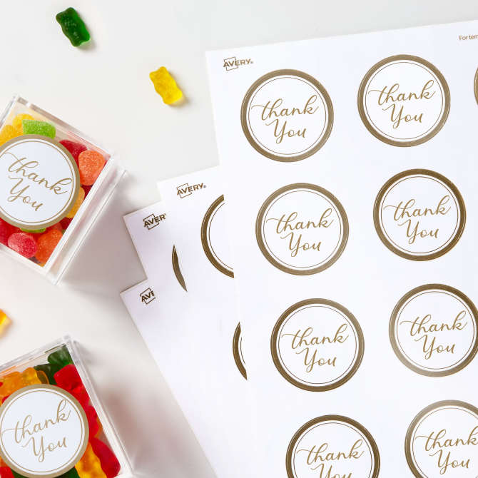 Wedding Gold Foil Word Stickers - 2 Sheets Stickers