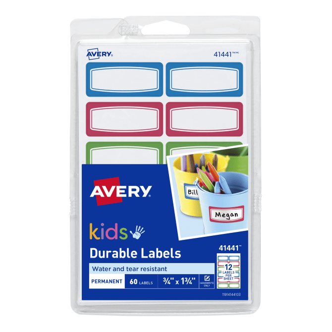 Avery® Durable Labels, 3/4