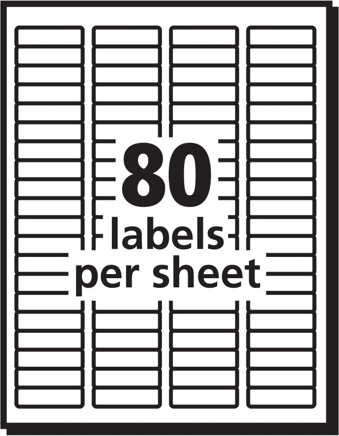 Avery EcoFriendly Return Address Labels 1/2