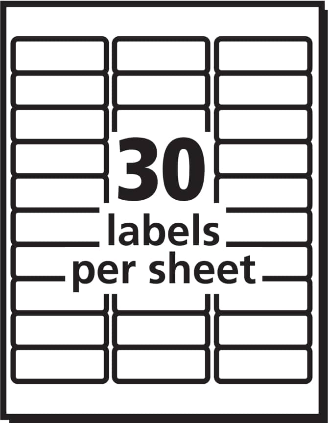 Avery Repositionable Address Labels 1