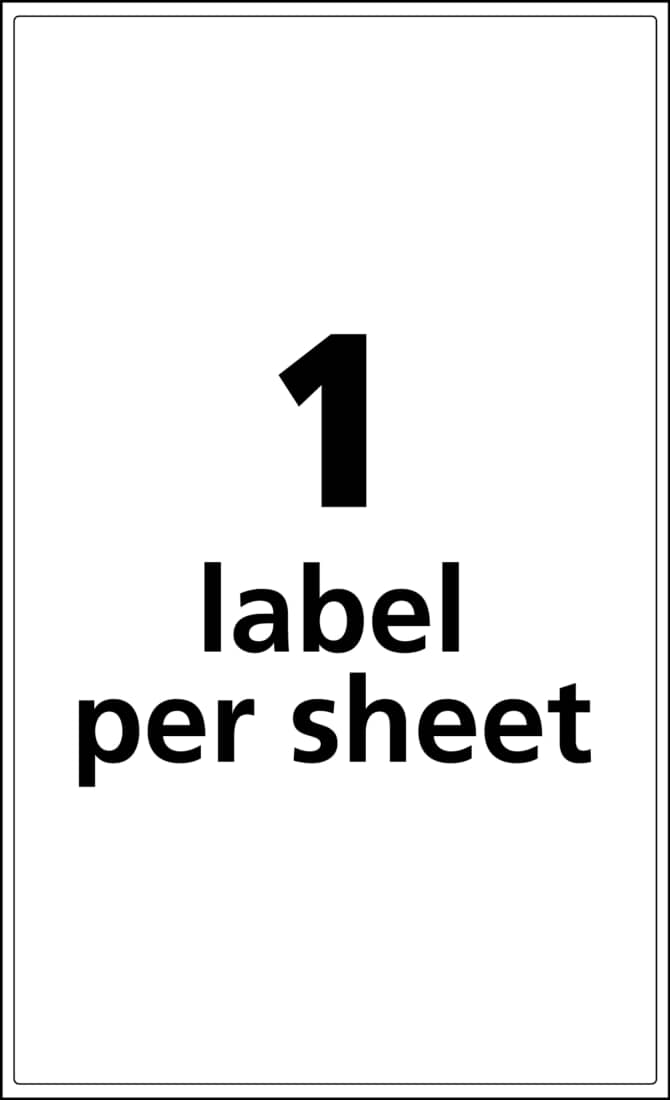 Avery UltraDuty GHS Chemical Labels Waterproof 8-1/2