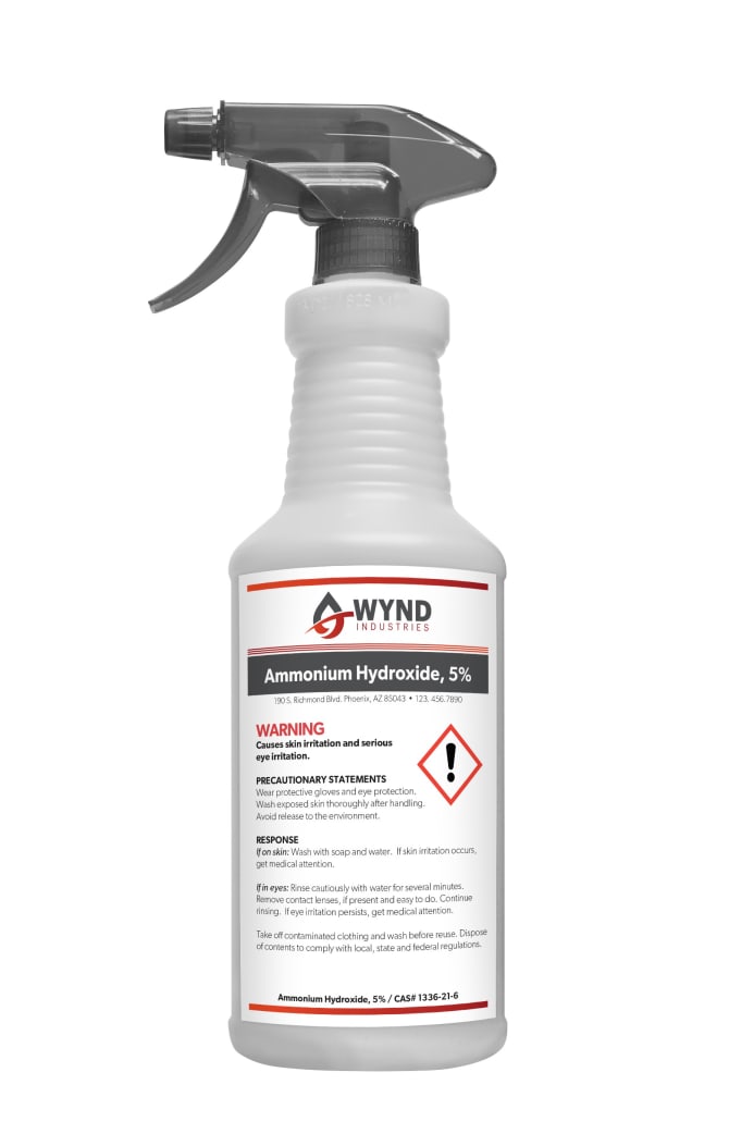 GHS-Labeled 360 Degree Solvent Resistant Spray Bottle