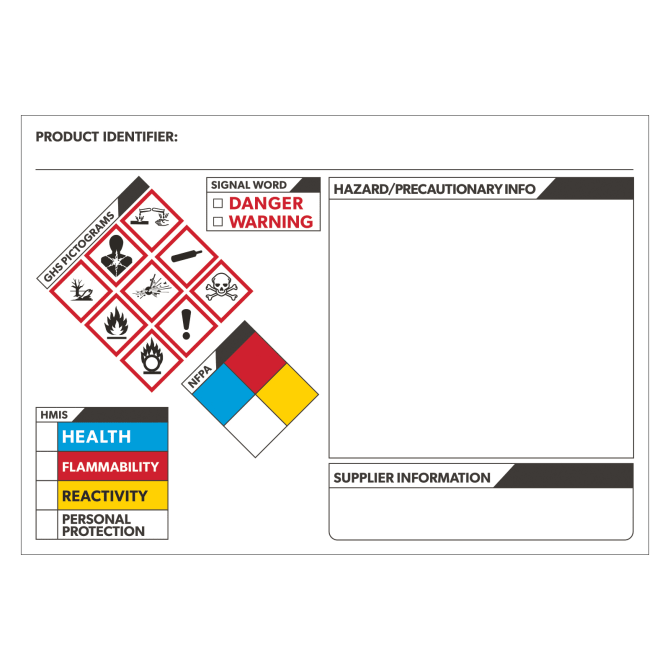 33 Osha Secondary Container Label Label Design Ideas 2020