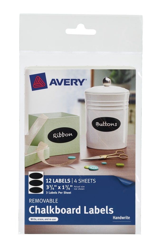 Avery Chalkboard Labels Handwrite 1-3/4