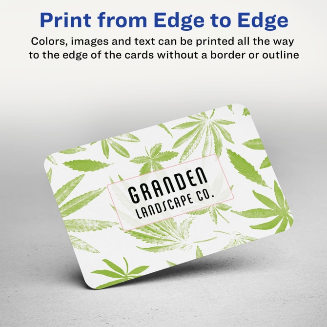 Avery Clean Edge Rounded Corner Business Cards, Matte, Two-Sided Printing, 2 x 3-1/2, 160 Cards (88220)