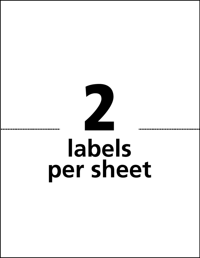 Avery Shipping Labels 5-1/2