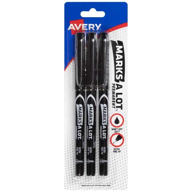 Sharpie Black Permanent Markers [Fine-Point & Ultra Fine Tip]