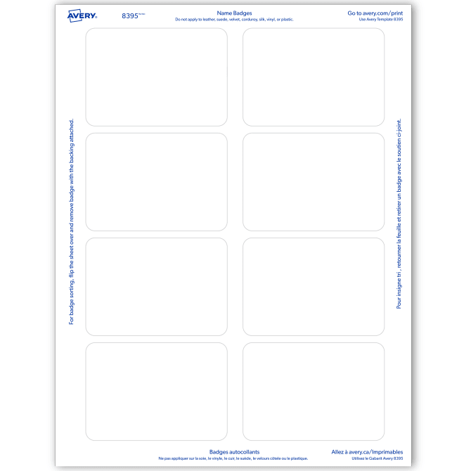 Avery Adhesive Name Badges 160 Badges (8395) | Avery.com