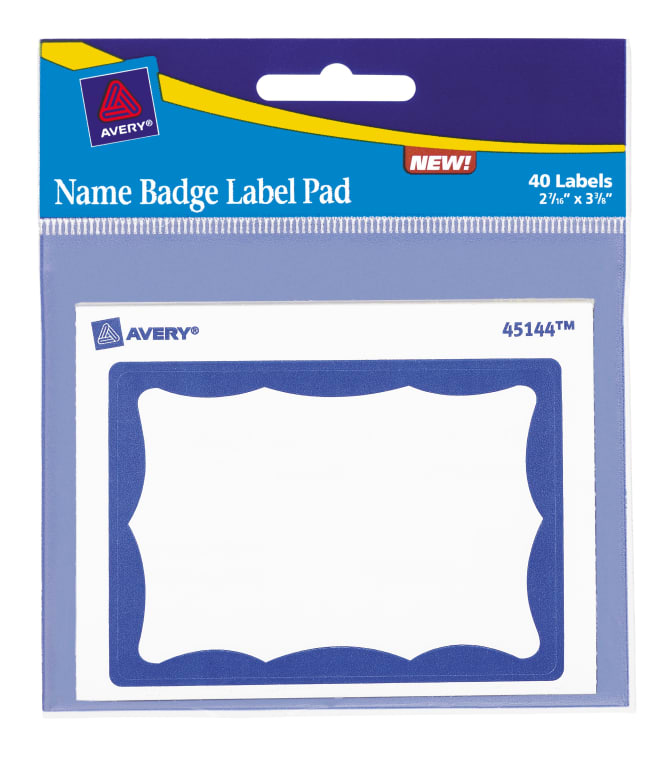 Avery Name Badge Label Pad 2-7/16