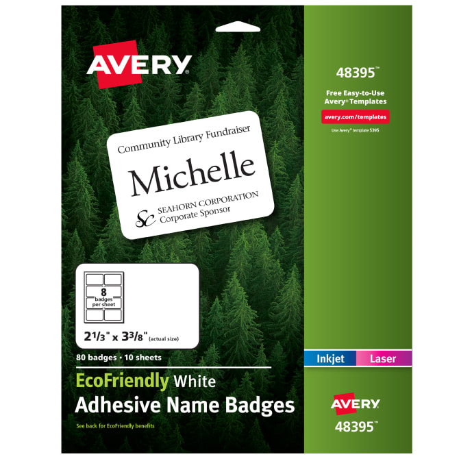 Adhesive Name Badges