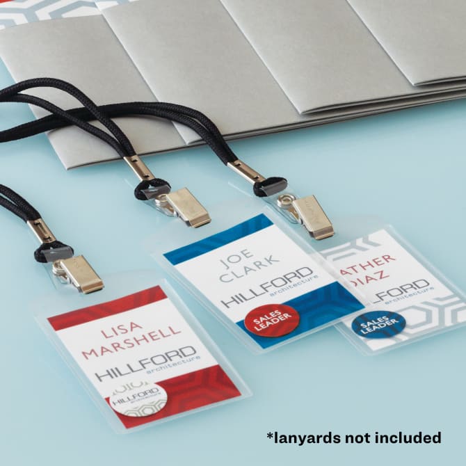 Designer HONEEY ID Badge Card Holders for Work Pass Visitors (WITH LANYARD)