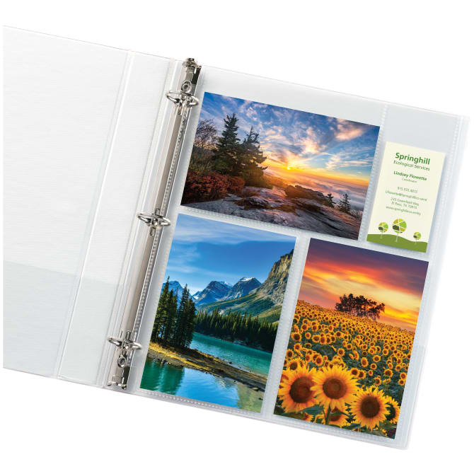 Avery® Clear Mixed Format Photo Pages, Acid Free, Holds 4” x 6” Photos, 10  Sheets (13401)