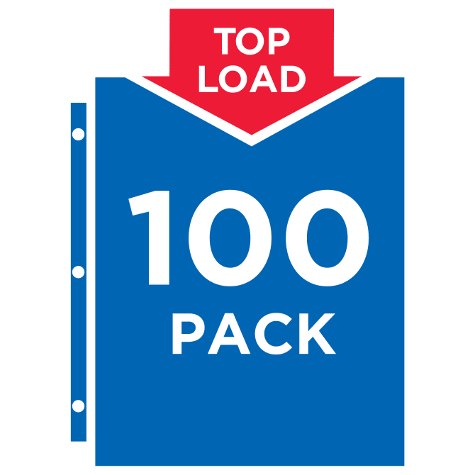 High-Capacity Top-Loading Sheet Protectors, Letter Size, 10 Pack