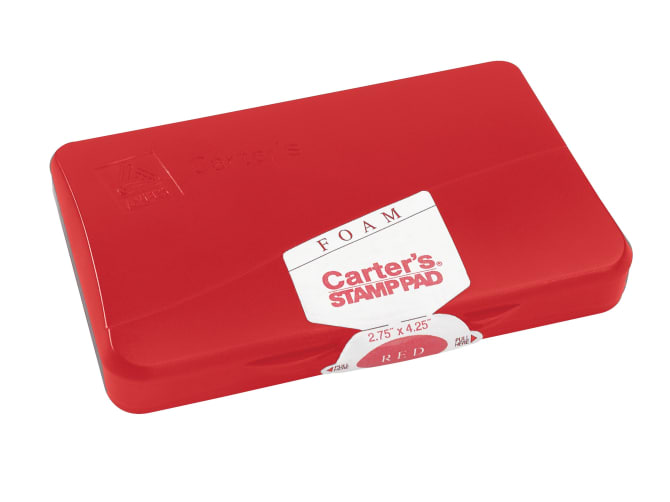 Carter's® Foam Red Stamp Pad, 2-3/4 x 4-1/4 Ink Pad (21371