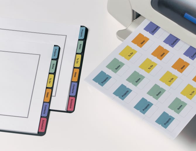 Avery Printable Tabs Self-Adhesive 1-1/4" Assorted Colors 96 Tabs (16281) |  Avery.com