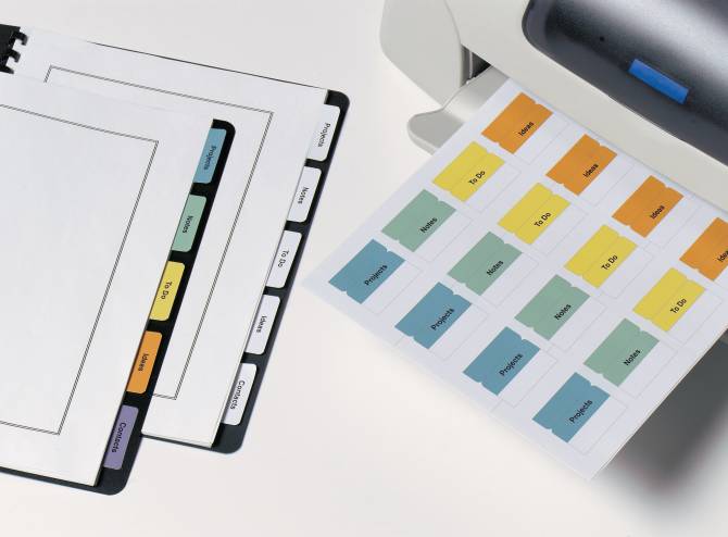Avery Printable Tabs Self-Adhesive 1-3/4" White 80 Tabs (16282) | Avery.com