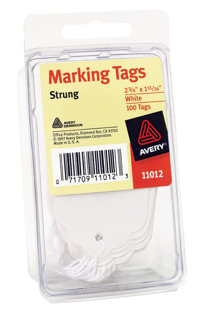 Avery Strung Marking Tags 100ct 6732 Pack of 2 Plus Extras for sale online