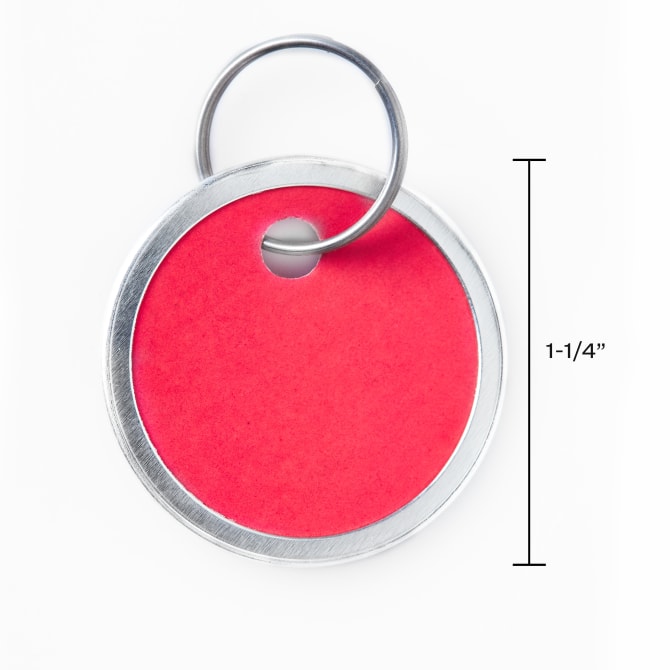 Keytag round key ring, Metal key ring on stock, Metal key ring