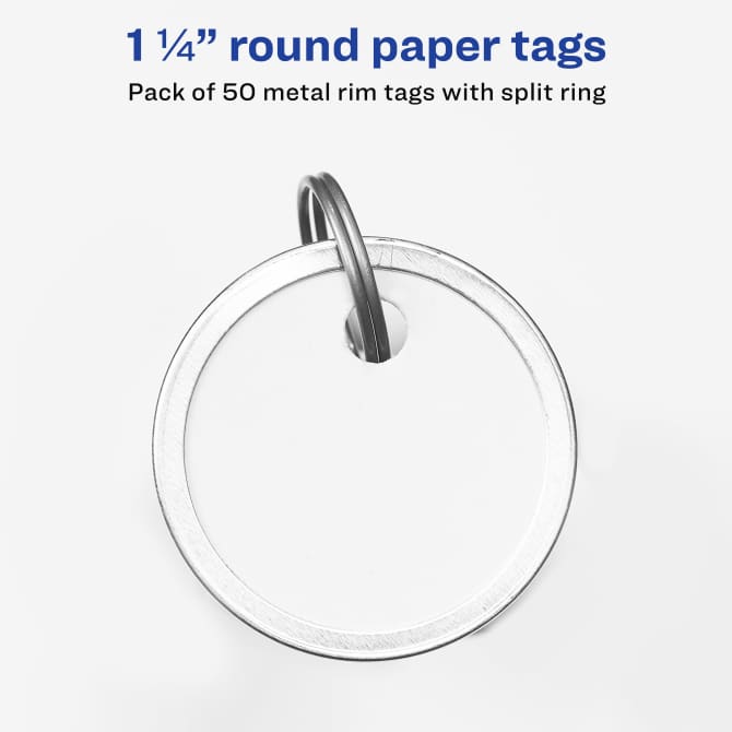 Metal key ring tags store