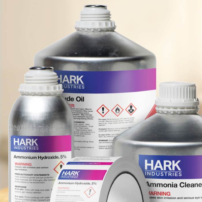 Blank Industrial/GHS Labels