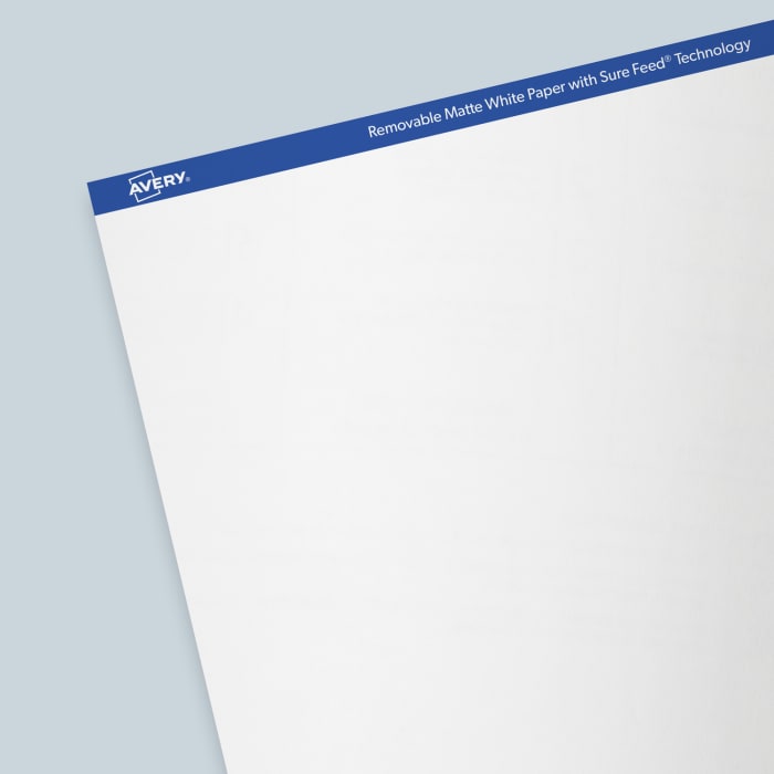 Removable Matte White Paper