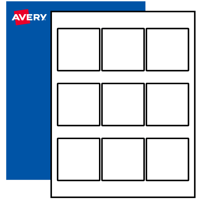 Avery Blank Square Labels - Printable Sheet Labels | Avery